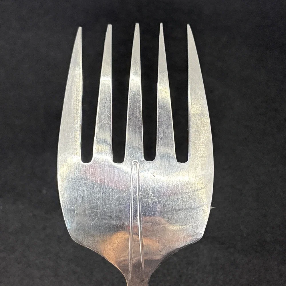 Oxford Hall Old Westbury Satin Stainless Cold Meat Serving Fork 9 1/4